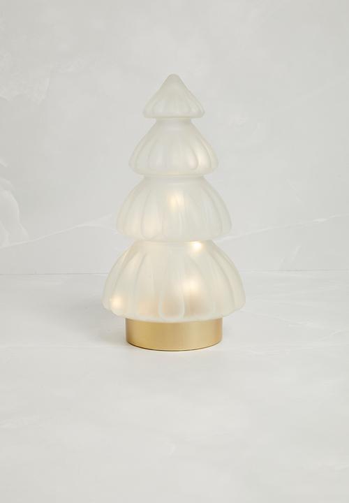 H&S - Frosted LED Xmas tree - clear