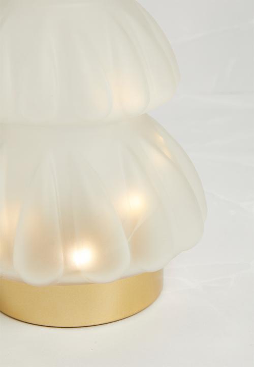 H&S - Frosted LED Xmas tree - clear