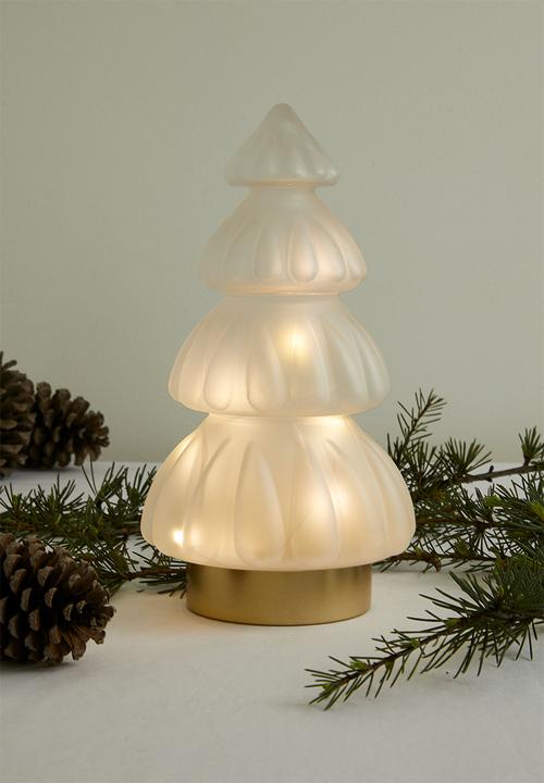 H&S - Frosted LED Xmas tree - clear
