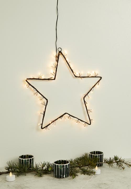 H&S - Star with Firework Effect - Brown