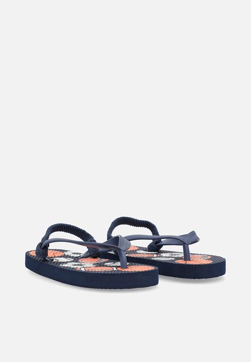 Pop Candy - Printed thong sandals - navy blue