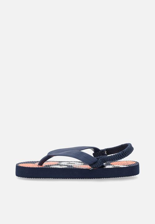 Pop Candy - Printed thong sandals - navy blue