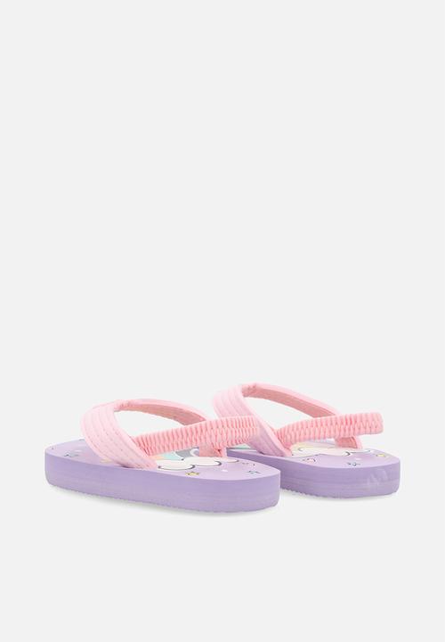Pop Candy - Printed thong sandals - lilac
