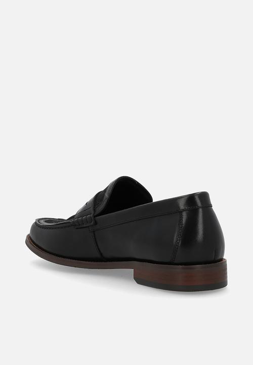 POLO - Jacquard monogram penny loafer - black