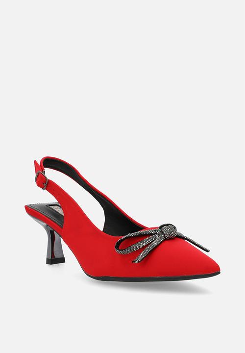 Plum - Kris slingback heel - red