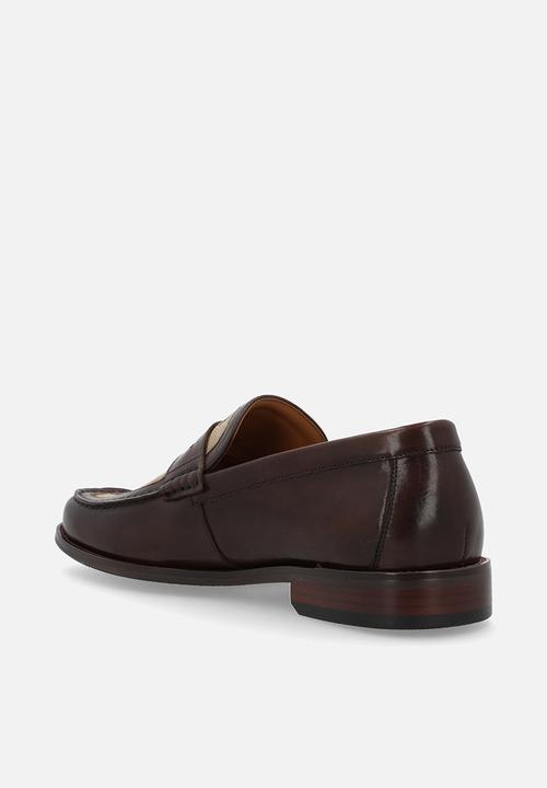 POLO - Jacquard monogram penny loafer - brown