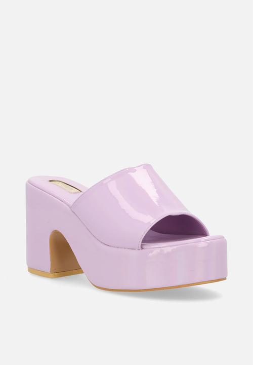 Plum - Eva platfrom heel - lilac