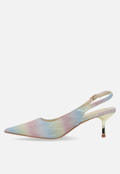 Plum - Smart slingback heel - gold ombre