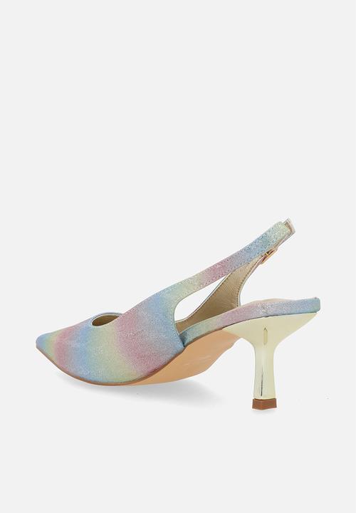 Plum - Smart slingback heel - gold ombre