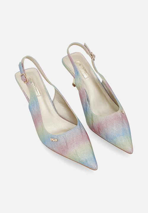 Plum - Smart slingback heel - gold ombre