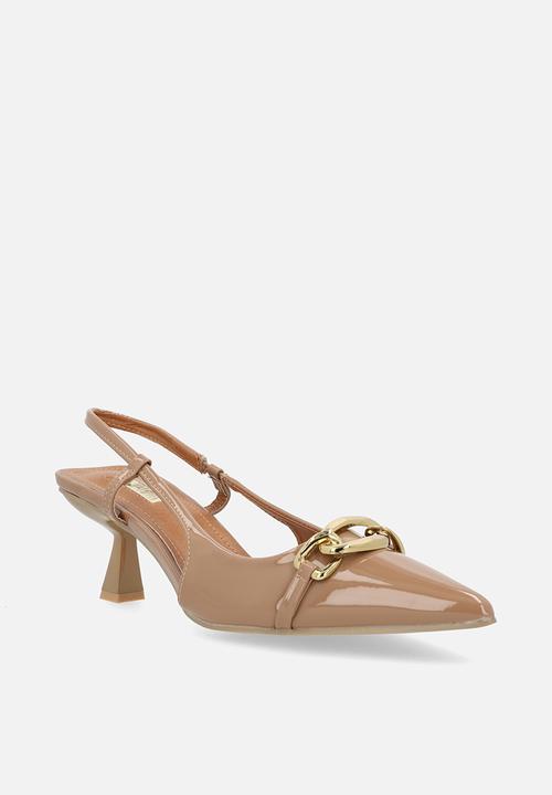 Plum - Jacqueline slingback heel - camel