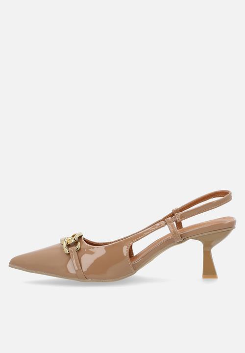 Plum - Jacqueline slingback heel - camel