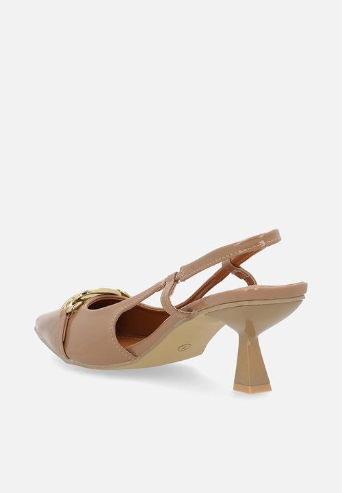 Plum - Jacqueline slingback heel - camel