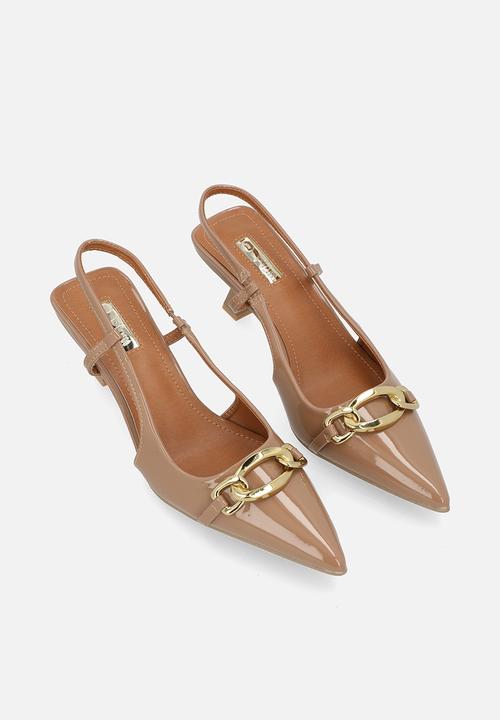 Plum - Jacqueline slingback heel - camel