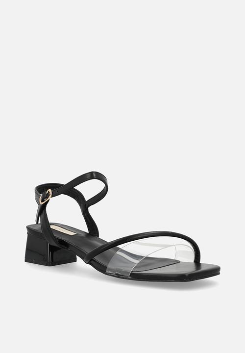 Plum - Anzel block heel - black