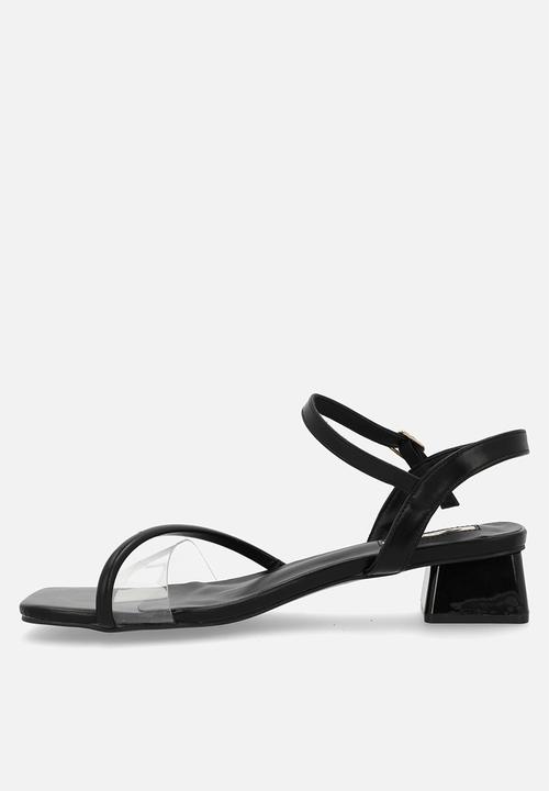 Plum - Anzel block heel - black
