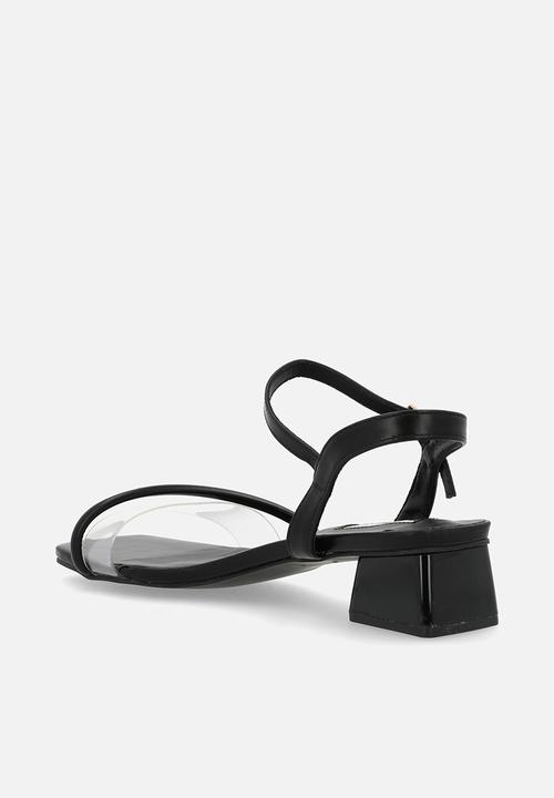 Plum - Anzel block heel - black