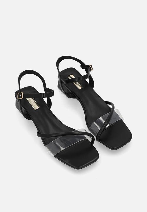 Plum - Anzel block heel - black