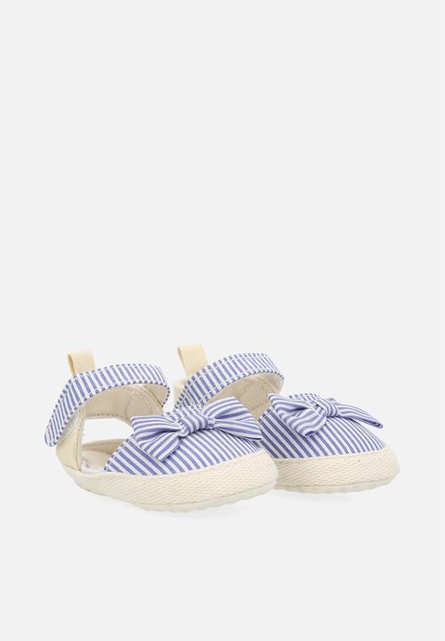Pop Candy - Striped espadrilles - blue & white