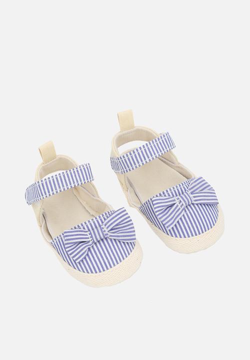 Pop Candy - Striped espadrilles - blue & white