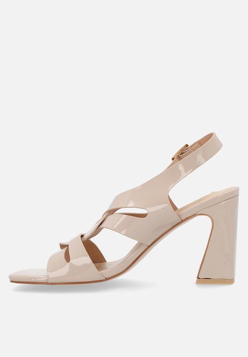 Plum - Esmeralda block heel - neutral