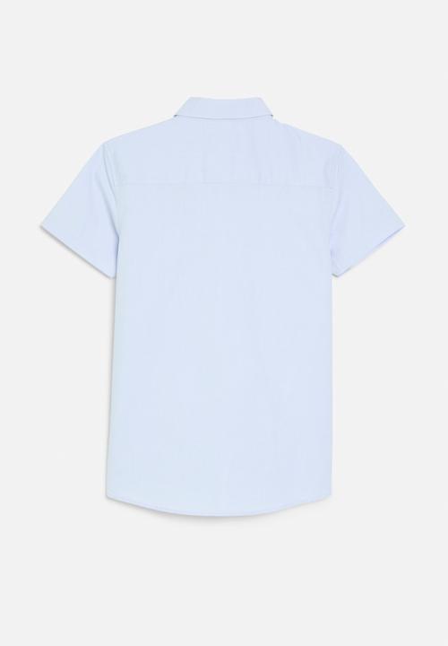 POLO - Boys brandon oxford short sleeve shirt - light blue