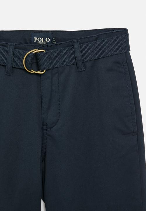 POLO - Boys andrew belted chino short - navy