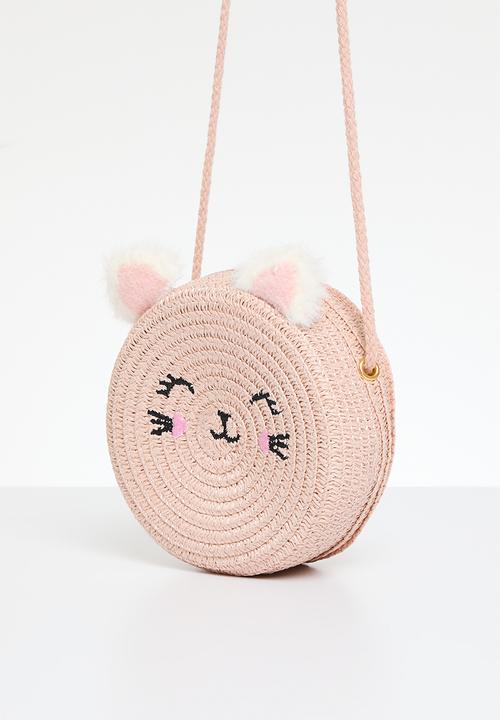 Pop Candy - Straw crossbody bag - pink