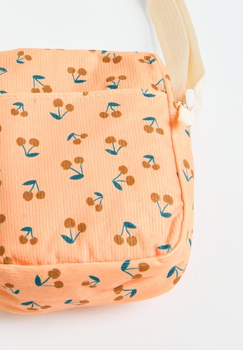 Pop Candy - Cherry print crossbody bag - orange