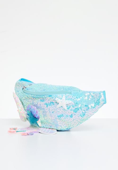 Pop Candy - Sequined moon bag - blue