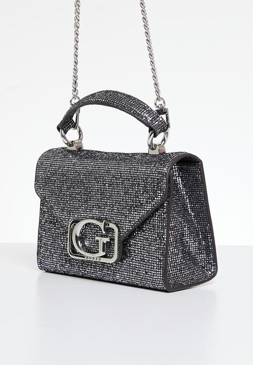 GUESS - Zalina mini top handle flap - pewter