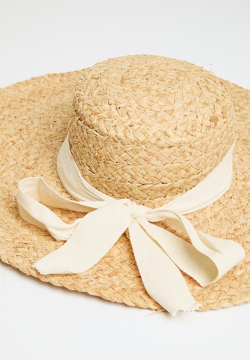 Superbalist - Sunburst ribbon sun hat-natural