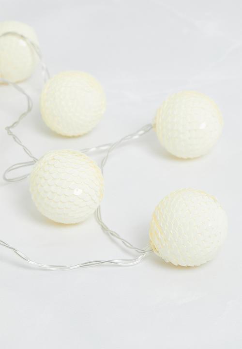 H&S - Sequins Light Chain - White