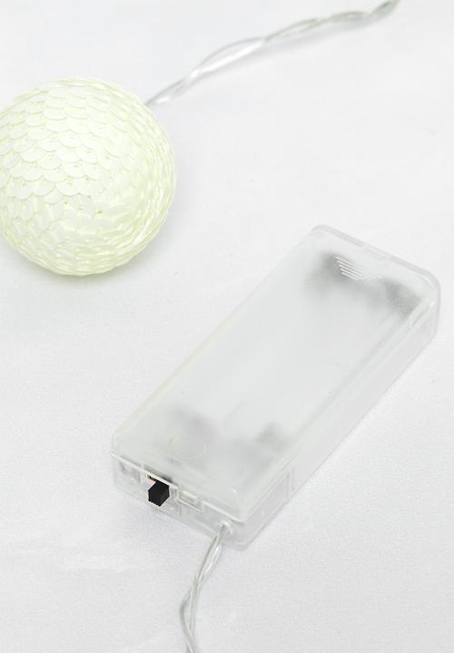 H&S - Sequins Light Chain - White