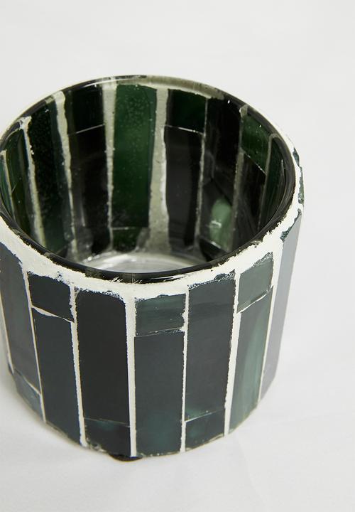 H&S - Ambiance Tealight Holder Set of 3 - green