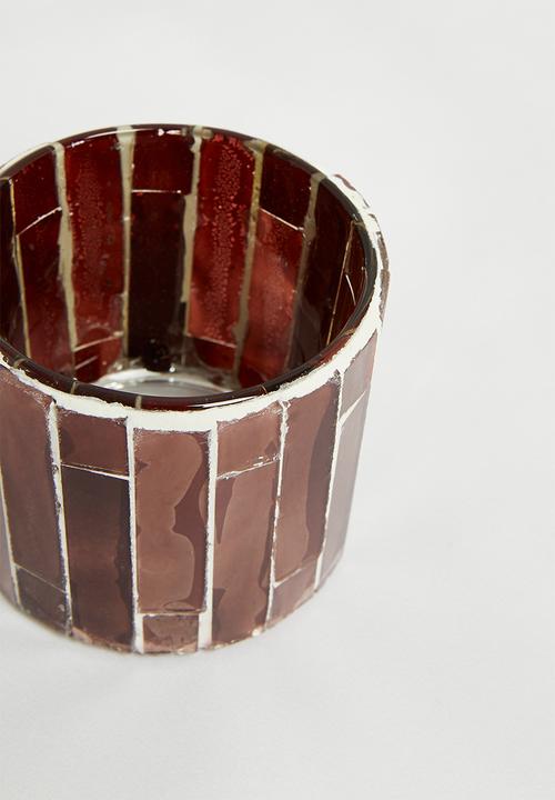 H&S - Ambiance Tealight Holder Set of 3 - Brown