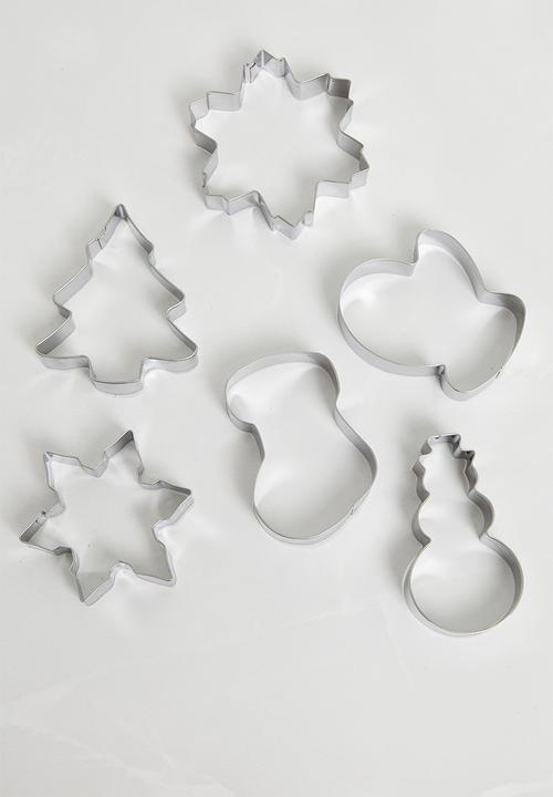 H&S - Snowman cookie cutter set of 6 - multi