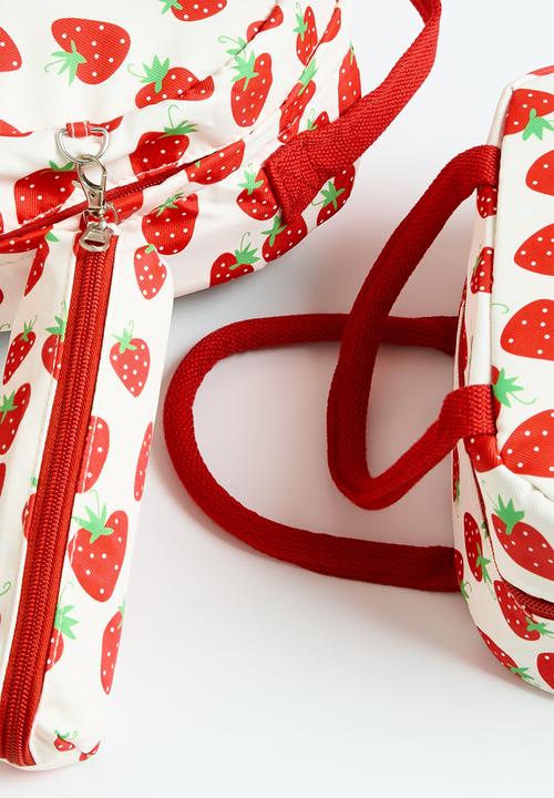 Pop Candy - 3 Piece bag set - red & white