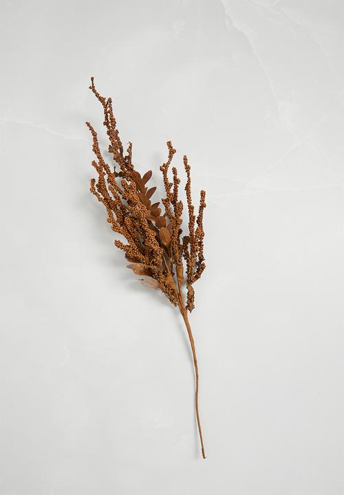 H&S - Leafy Berry Branch set of 3 - Natural