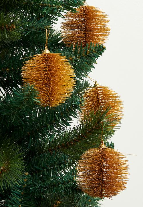 H&S - Botti Hanging Deco set of 4 - Gold