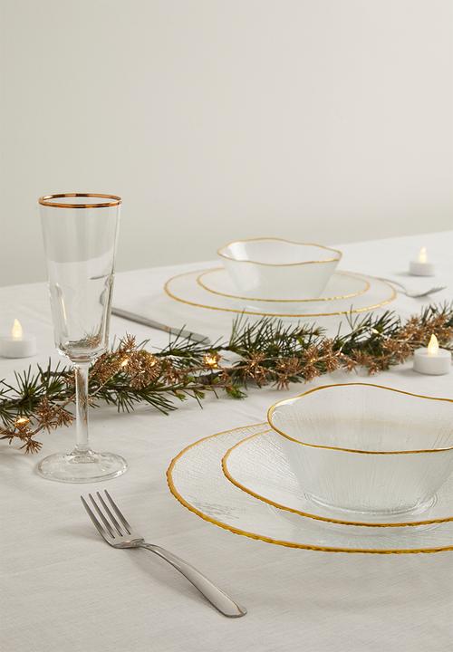 Excellent Houseware - Festive dinner plate set of 2