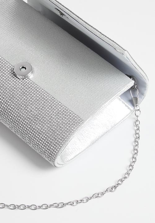MILLA - Oasis opulence clutch bag - silver