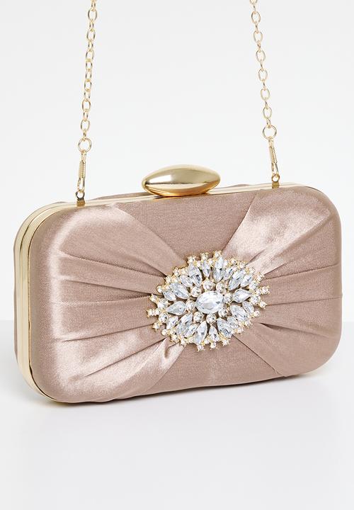 MILLA - Moonstone Embrace clutch bag-brown