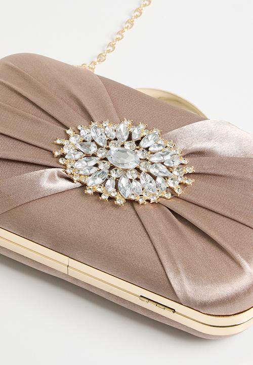 MILLA - Moonstone Embrace clutch bag-brown