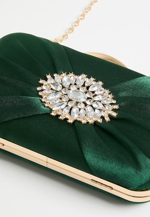 MILLA - Moonstone Embrace clutch bag-green