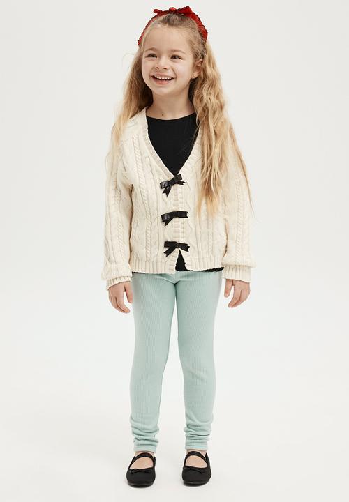 Cotton On - Maya fleece legging - barber blue rib