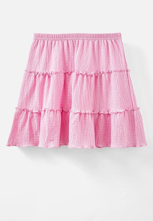 Cotton On - Hallie tiered skirt - cali pink
