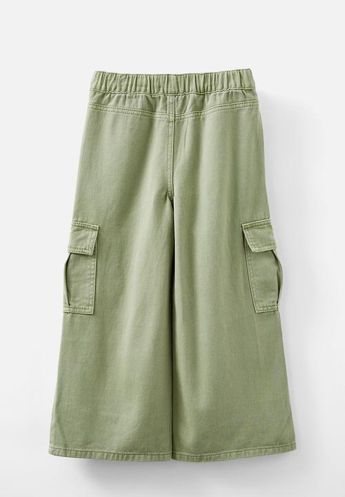 Cotton On - Kaillee wide leg pant - deep sage