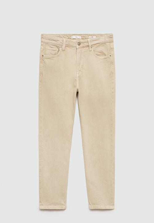 MANGO - Jeans benc - Beige