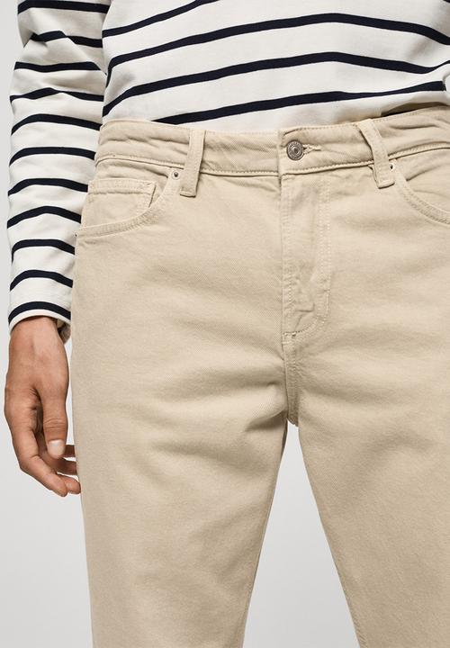 MANGO - Jeans benc - Beige